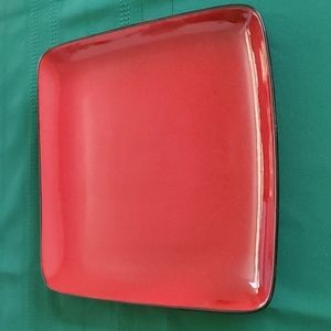 Home Trends Red Plate